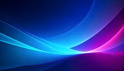 Dynamic abstract design featuring flowing, wave-like shapes in varying shades of blue, purple, and pink. The smooth, fluid lines create a sense of motion and depth. 