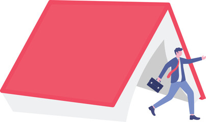 Social media illustration, business concept, web design

