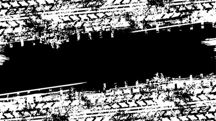 力強いタイヤ跡ベクター背景壁紙 © Pens'K