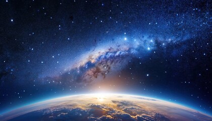 Fototapeta premium Stars and Expansive Universe in a Cosmic Space Background
