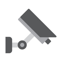 Security Camera Vector Flat Icon Design