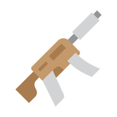 Rifle Vector Flat Icon Design