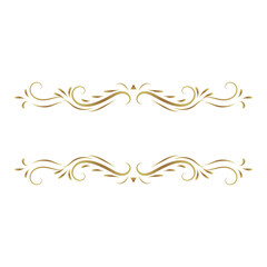 Vintage floral ornament set with decorative elements and abstract patterns