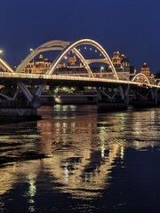 bridge at night