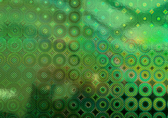 glitter pattern background, green holographic foil texture, colorful hologram disco surface.