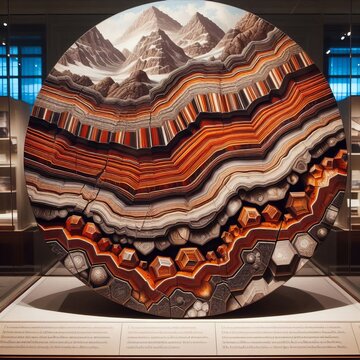 Exhibits a banded structure with alternating layers rich in biot
