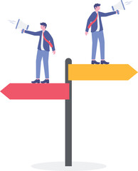 Social media illustration, business concept, web design

