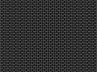 Black metal texture steel background. Perforated metal sheet. Black carbon fiber texture.