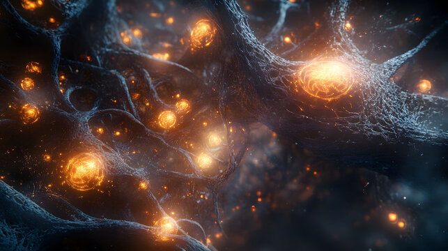 Neural Network: A Glowing Intricate Web of Connections