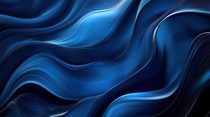 moving designed horizontal banner with steel blue, very dark blue and cadet blue colors. dynamic curved lines with fluid flowing waves and curves