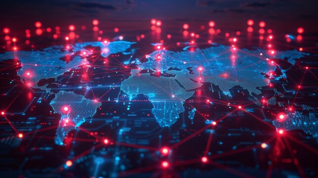 Global cybersecurity challenges with ai malware threats and data breaches in focus