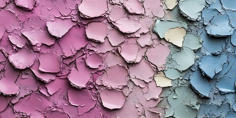 Cracked paint texture, pastel hues
