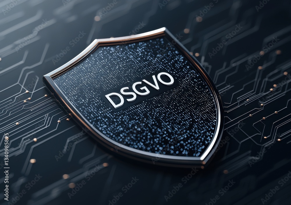 Poster a digital shield displaying 