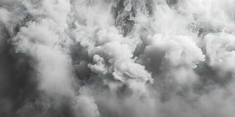Abstract grayscale smoke clouds