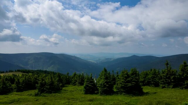 mountains hill, Eastern Sudetes summer