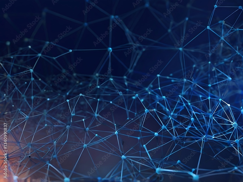 Aufkleber abstract technology network mesh concept banner background design