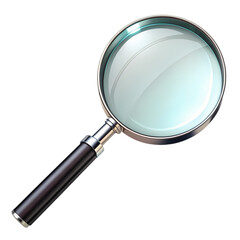 Magnifying Glass: Zoom, Inspect, Detail isolated on transparent background