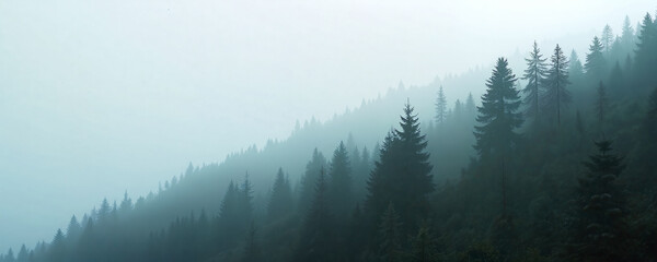 Fototapeta premium fog in the mountains