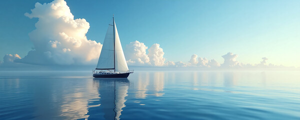 yacht in the sea