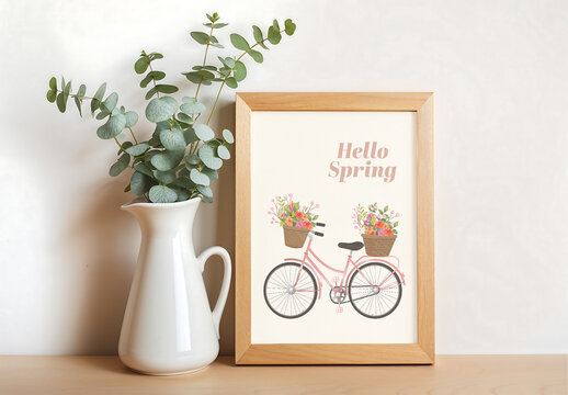 Welcome Spring Poster Layout