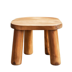 old wooden chair on transparent background