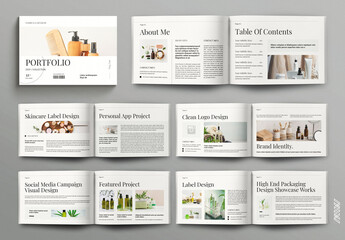 Portfolio Landscape Layout Template