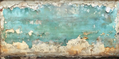 Weathered teal wall texture