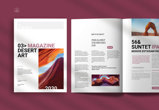 New Desert Art Magazine Template