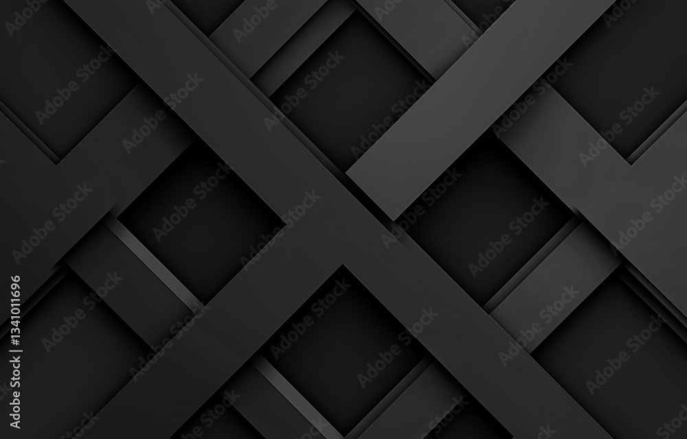 Poster black background with diagonal lines and geometric shapes, a modern minimal vector illustration for 