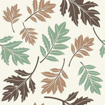 Seamless pattern Summer, Spring and Autumn leaf leaf pattern harvest pattern