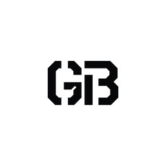 GB monogram logo design letter text name symbol monochrome logotype alphabet character simple logo