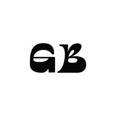 GB monogram logo design letter text name symbol monochrome logotype alphabet character simple logo