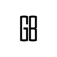 GB monogram logo design letter text name symbol monochrome logotype alphabet character simple logo