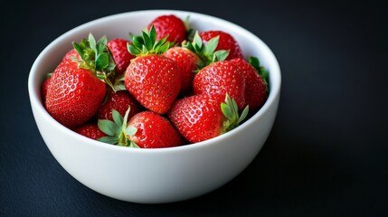 Fresh Strawberries in a Bowl