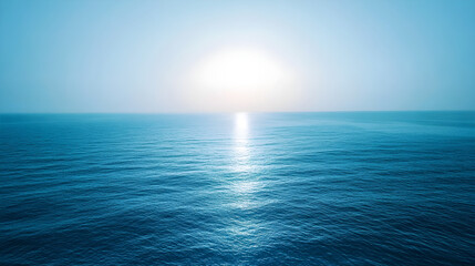 Obraz premium Faded gradient of aqua blue blending into indigo navy