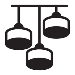 Ceiling Light glyph icon