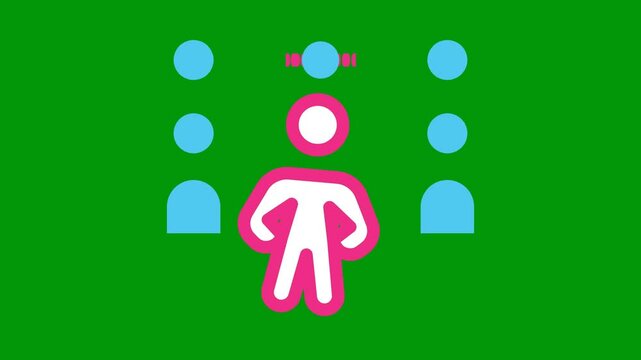 Digital Team work icon