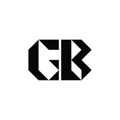 GB monogram logo design letter text name symbol monochrome logotype alphabet character simple logo