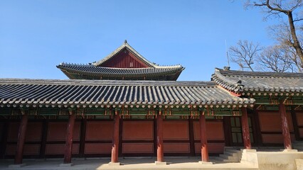 Fototapeta premium Korean palace beautiful and quiet scenery