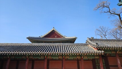 Obraz premium Korean palace beautiful and quiet scenery
