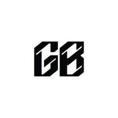 GB monogram logo design letter text name symbol monochrome logotype alphabet character simple logo
