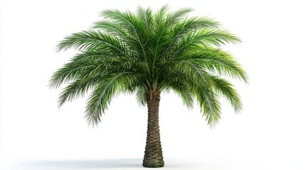 palm tree isolated on white background