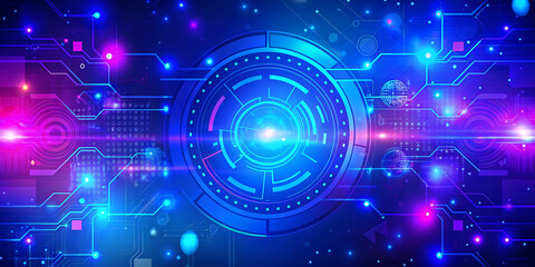 Fototapeta premium Realistic background in futuristic style