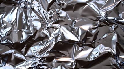 A crumpled piece of aluminum foil.