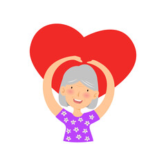 elderly person in songkran festival thailand and Elderly people's day concept