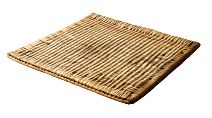 rattan placemat  on white background