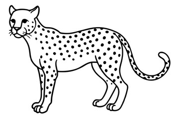 Cheetah Speed Line Art