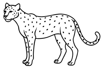 Cheetah Speed Line Art