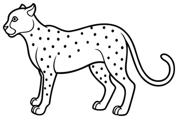 Cheetah Speed Line Art