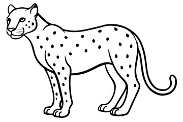 Cheetah Speed Line Art